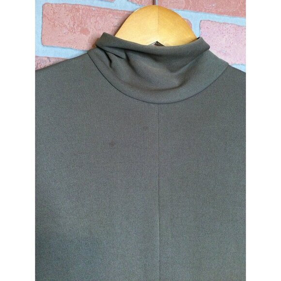 Vintage Lilli Diamond Women's Turtleneck Knit Fringe Dress Brown Size 10 - Picture 5 of 8